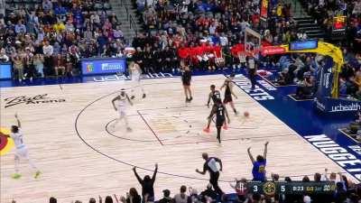 [Highlight] Jamal Murray hits a logo three as the shot clock expires