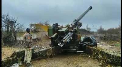 Ukrainian forces firing a French TRF1