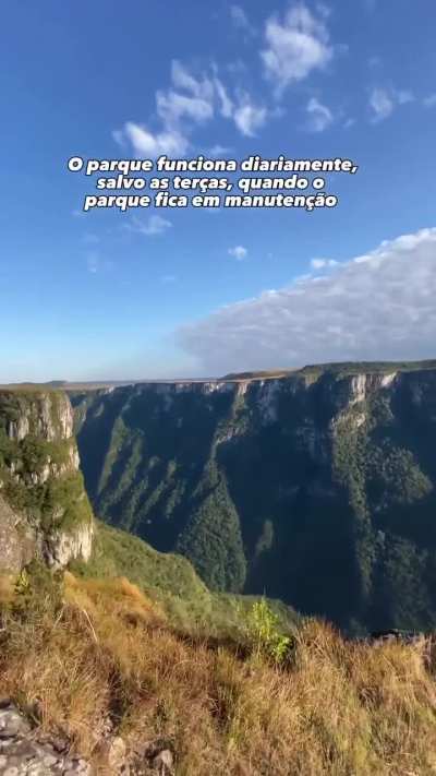 Tallest zipline in the Americas, over a canyon in south of Brazil, height of 750m