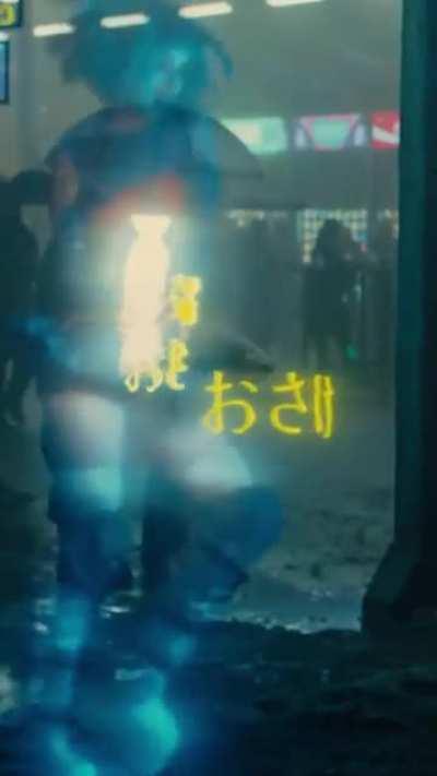 Ana de Armas behind the scenes of Blade Runner 2049