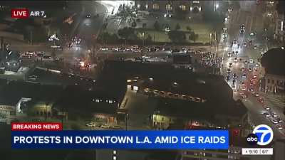 Mysterious Van Driver in LA Does Donuts Near Protesters, Nearly Hits Them, Speeds Off Like a Maniac—Then Comes Back for More