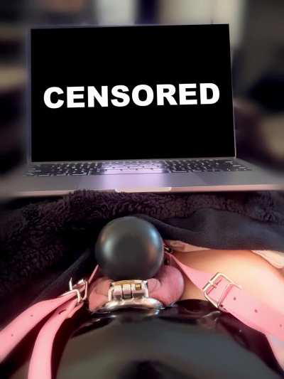  Came all over my latex panties in the flat cage again 😣 what could I be watching? 