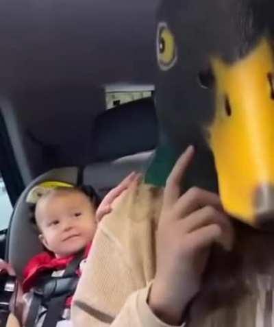 Kid watches Mom put on mask and still gets freaked out
