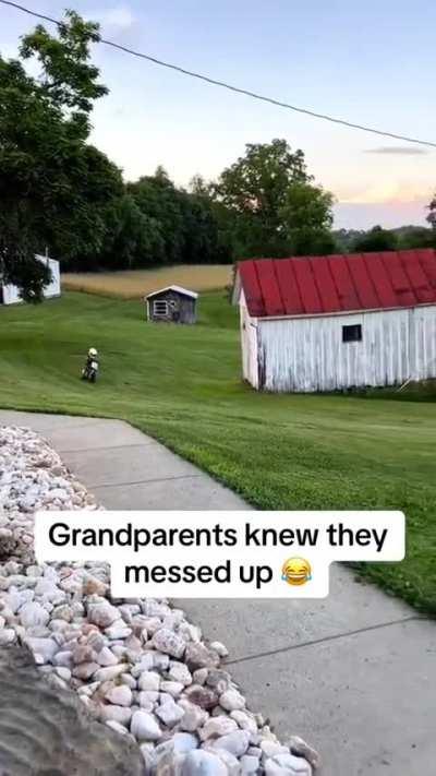Grandparents knew they messed up 😭🤣😂🤣