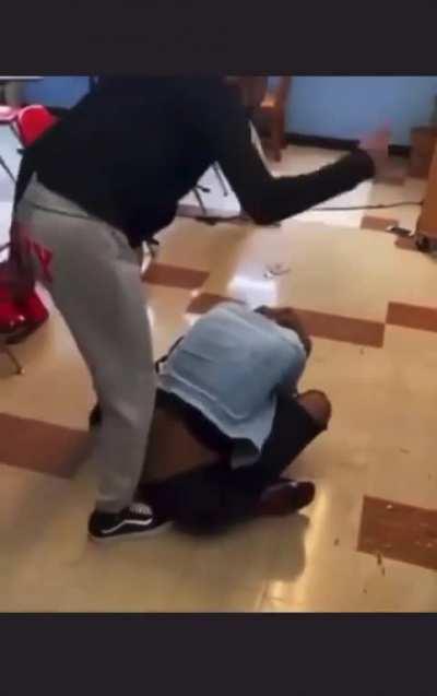 Grey sweatpants made her tap out.