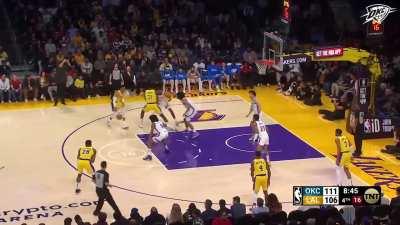 [Highlight] After the Lakers tie it up, Jalen Williams and OKC go on a 12-0 run