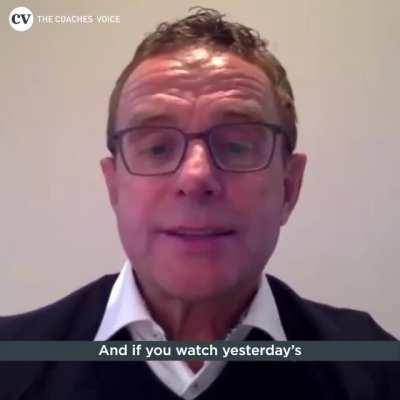 Ralf Ragnick about his football: “𝗜𝘁’𝘀 𝗮 𝗵𝗶𝗴𝗵-𝗽𝗿𝗲𝘀𝘀𝗶𝗻𝗴, 𝗰𝗼𝘂𝗻𝘁𝗲𝗿-𝗽𝗿𝗲𝘀𝘀𝗶𝗻𝗴 𝗳𝗼𝗼𝘁𝗯𝗮𝗹𝗹. 𝗜 𝘄𝗼𝘂𝗹𝗱 𝘀𝗮𝘆 𝗳𝗮𝘀𝘁, 𝗽𝗿𝗼𝗮𝗰𝘁𝗶𝘃𝗲, 𝗮𝘁𝘁𝗮𝗰𝗸𝗶𝗻𝗴, 𝗰𝗼𝘂𝗻𝘁𝗲𝗿-𝗮𝘁𝘁𝗮𝗰𝗸𝗶𝗻𝗴, 𝗰𝗼𝘂𝗻𝘁𝗲𝗿-𝗽𝗿𝗲𝘀𝘀𝗶𝗻𝗴, and 𝗲𝘅𝗰𝗶𝘁𝗶𝗻𝗴.