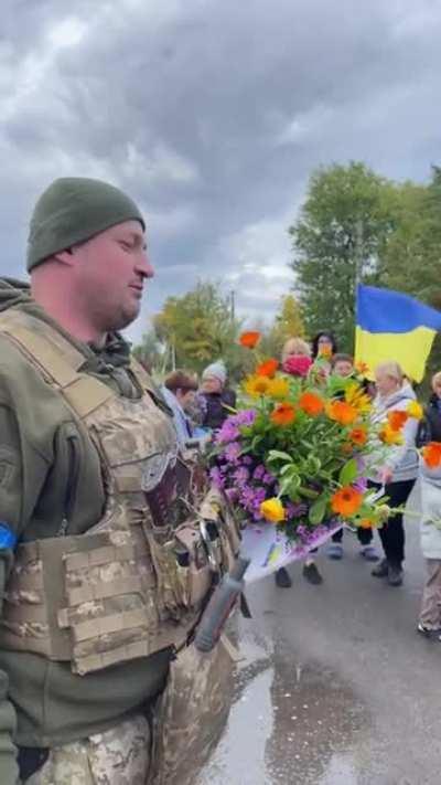 How the Armed Forces of Ukraine are greeted in Boguslavka, Kharkiv region