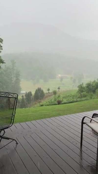 Rainy afternoon in the mountains of N.C.
