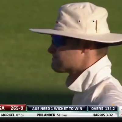 All with a knee that was held together with a few bits of strapping tape. Harris rattles back to back to seal the victory