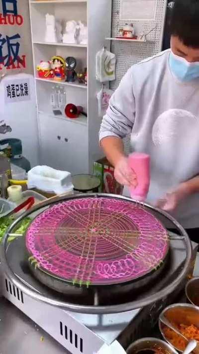 Artistic looking Asian street food