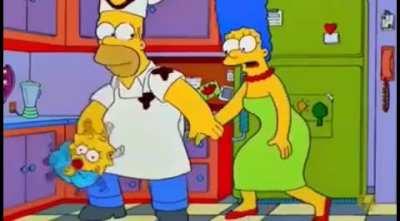 homer breaks marge's ankles