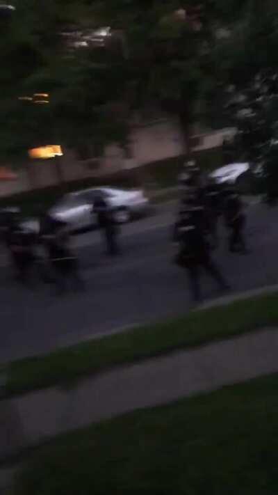 Please make this go viral. I am begging you. Police and National Guard patrolling neighborhood and shooting civilians on their own property. Make America see this, I beg you. [Minneapolis]