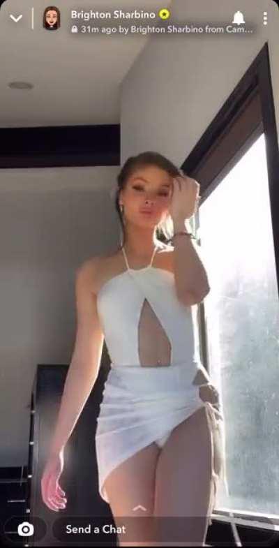 The only decent thing that she’s posted on her private snap