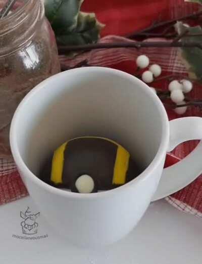 I made pokeball hot chocolate bombs with homemade marshmallows inside