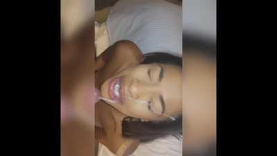 Escort thot sucking and fucking and taking facial