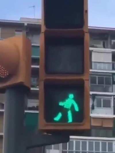 Blursed crosswalk