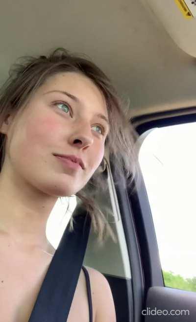 Flashing and recording while driving a car at high speed