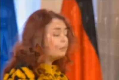 Birdie (Kateryna Polishchuk) who fought in Azovstal and was taken prisoner by russian terrorists, singing in Germany on the anniversary of the invasion.