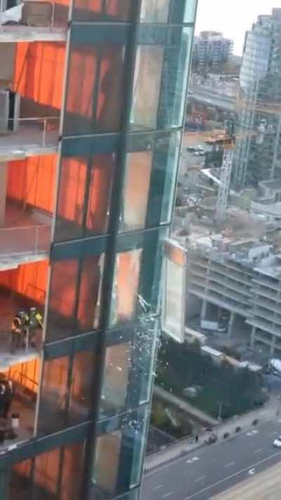 WCGW installing new windows with high winds