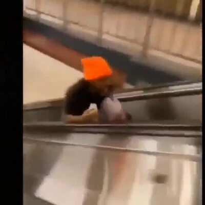 New daddy shopping with baby