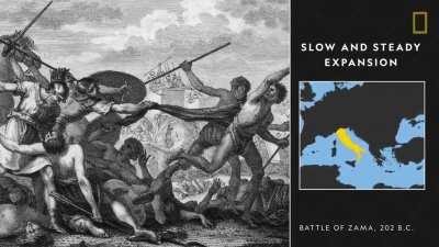 Spanning over a thousand years, ancient Rome was a civilization of constant evolution. This great empire flourished through innovation and incorporation of the diverse cultures they conquered, such as the adoption of Latin and gladiatorial combat.