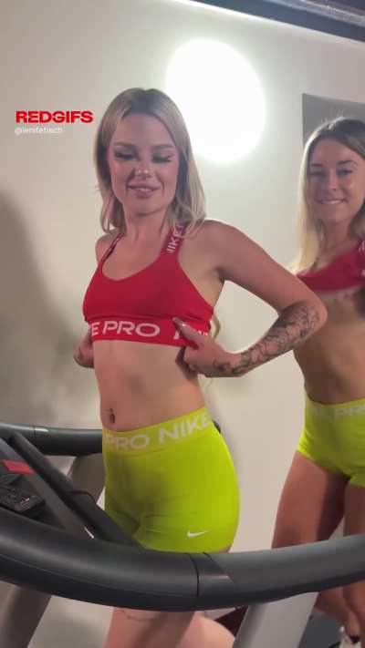 good morning from the hotel gym