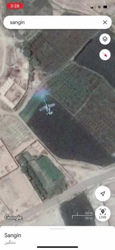 A10 on gun run in Google earth