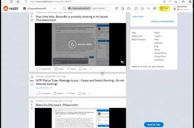 2nd video of ptard threatening u/baconbit01 and bragging of hacking his account live