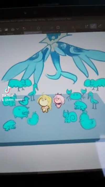 Fighting the oceanid the first time unprepared