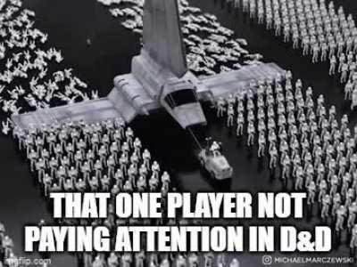 Not paying attention