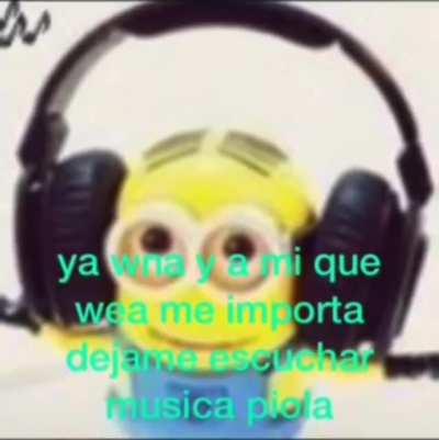 Déjame escuchar música piola