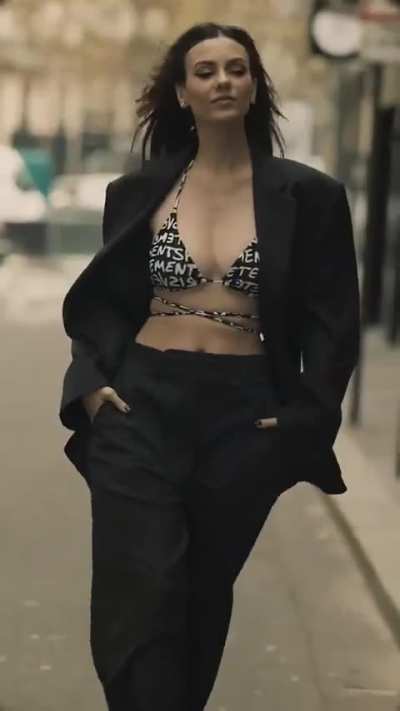 Victoria's TikTok post for Paris Fashion Week posted 11/26/24