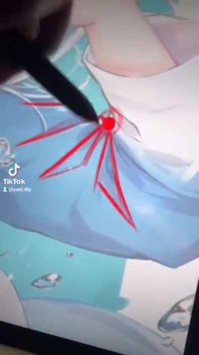 Made a 60-second art tip on drawing clothing folds! Hope it helps