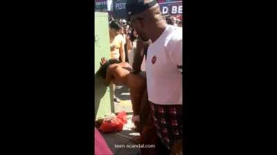 Fucked a nigrian in public