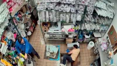 With having an open trap