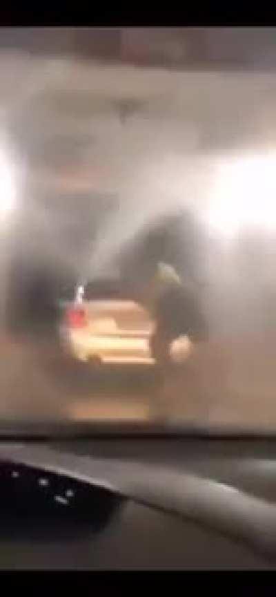 Me, with Raid after I saw like two ants