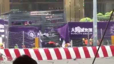 that car just flew and destroyed an entire wall