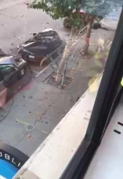 Movie being filmed right in front of this neighborhood