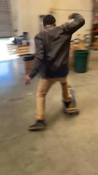 Slathering some butter on these Baked Brotatoes