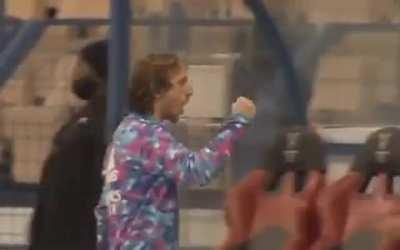 Modric reaction to winning goal