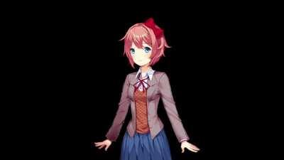 Sayori Makes a 👉👈 real smooth