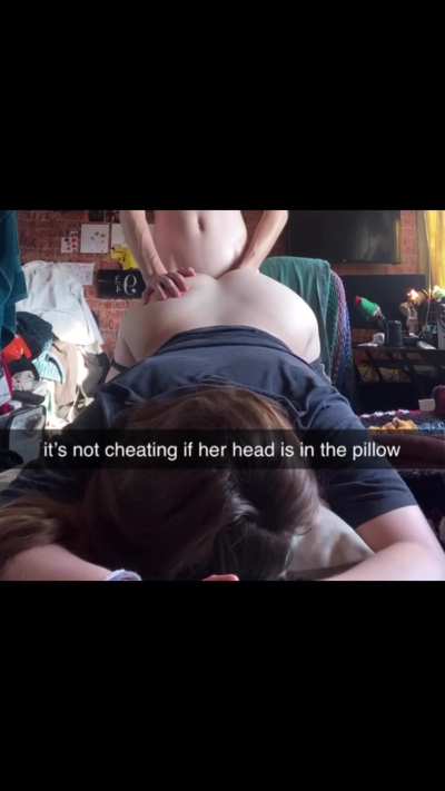 my girlfriend cried but i told her this is not cheating and now shes sucking me again