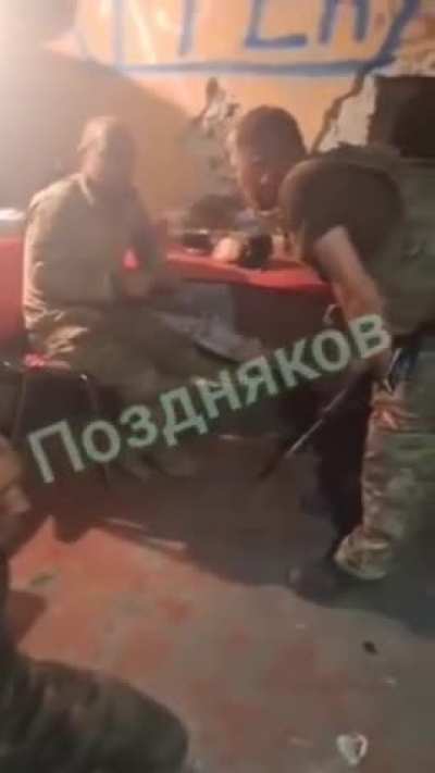 Russians got drunk in their bunker, some sort of alteraction occured and one guy was shot.