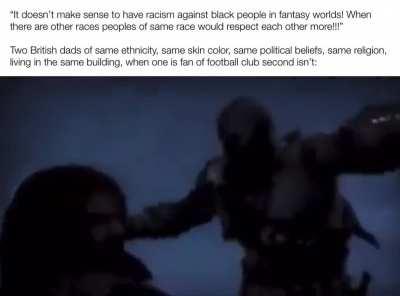 People will hate each other for any reason…