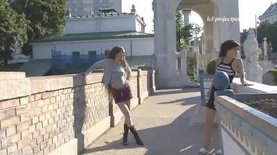 Power pissing in public