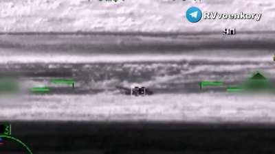 Ru POV: Ka-52 knocked out a tank of the AFU in the South-Donetsk direction