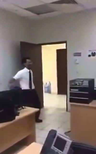 WCGW using the office as a playground?