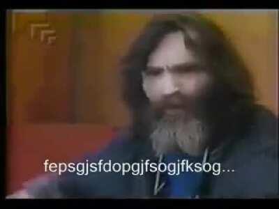 Pregunta épica de Charles Manson