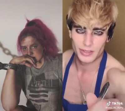 Our man cosplaying a rapist stalker killer (ft. Legbeard)